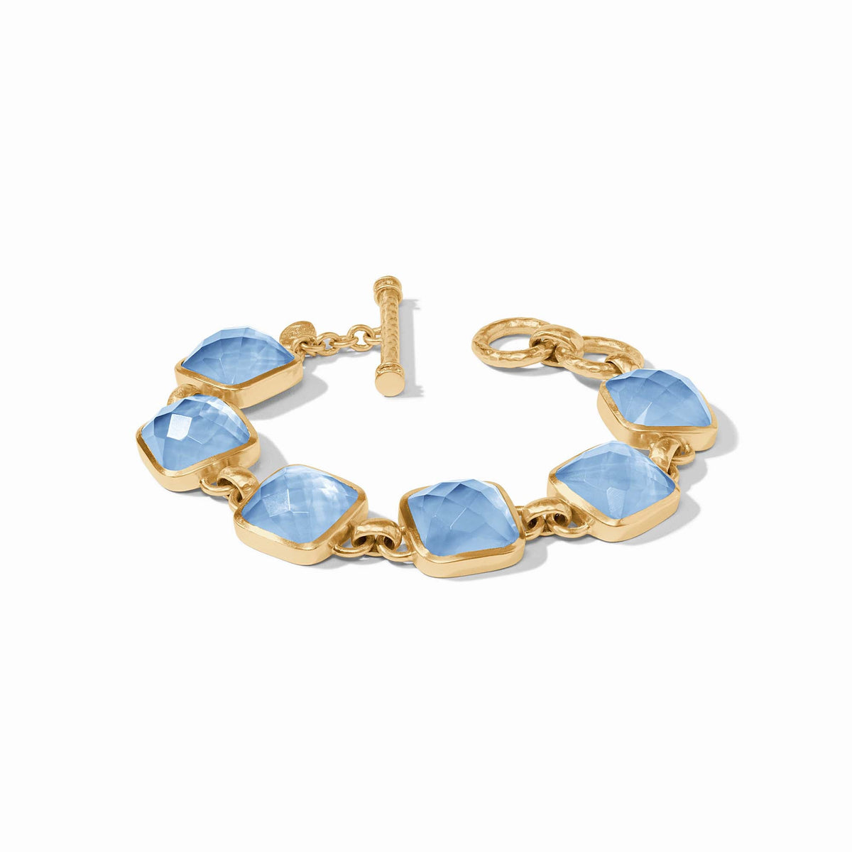 Cataline Stone Bracelet- Iridescent Chalcedony Blue