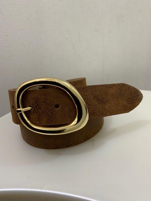 Suede Tan Leather Belt