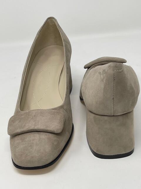 Taupe Suede Heels