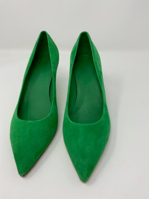 Green Suede Heel