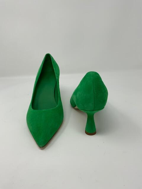 Green Suede Heel