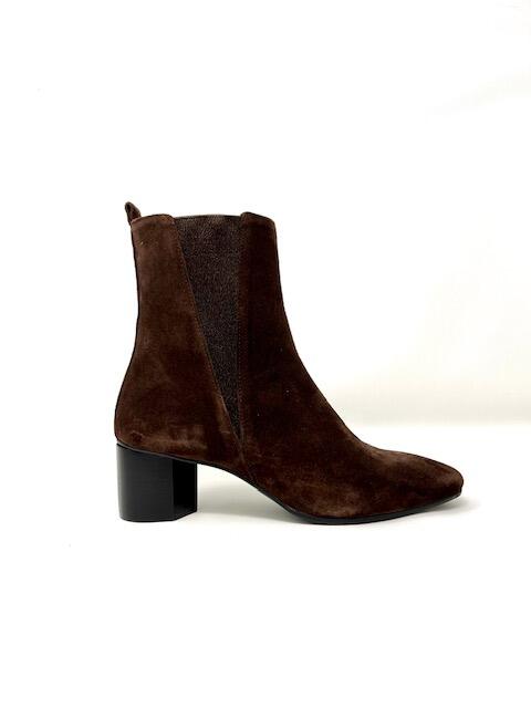 Dark Brown Suede Bootie