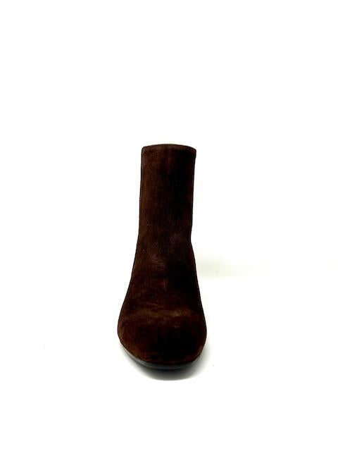Dark Brown Suede Bootie