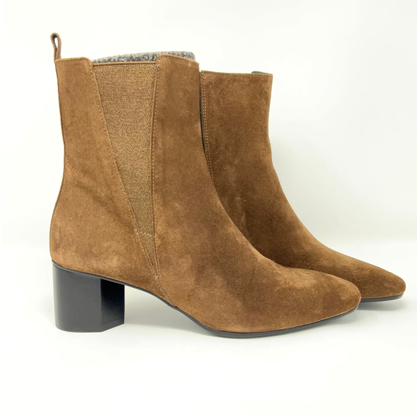 Chestnut Brown Suede Bootie