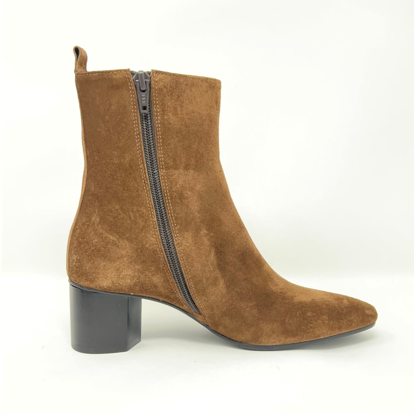 Chestnut Brown Suede Bootie