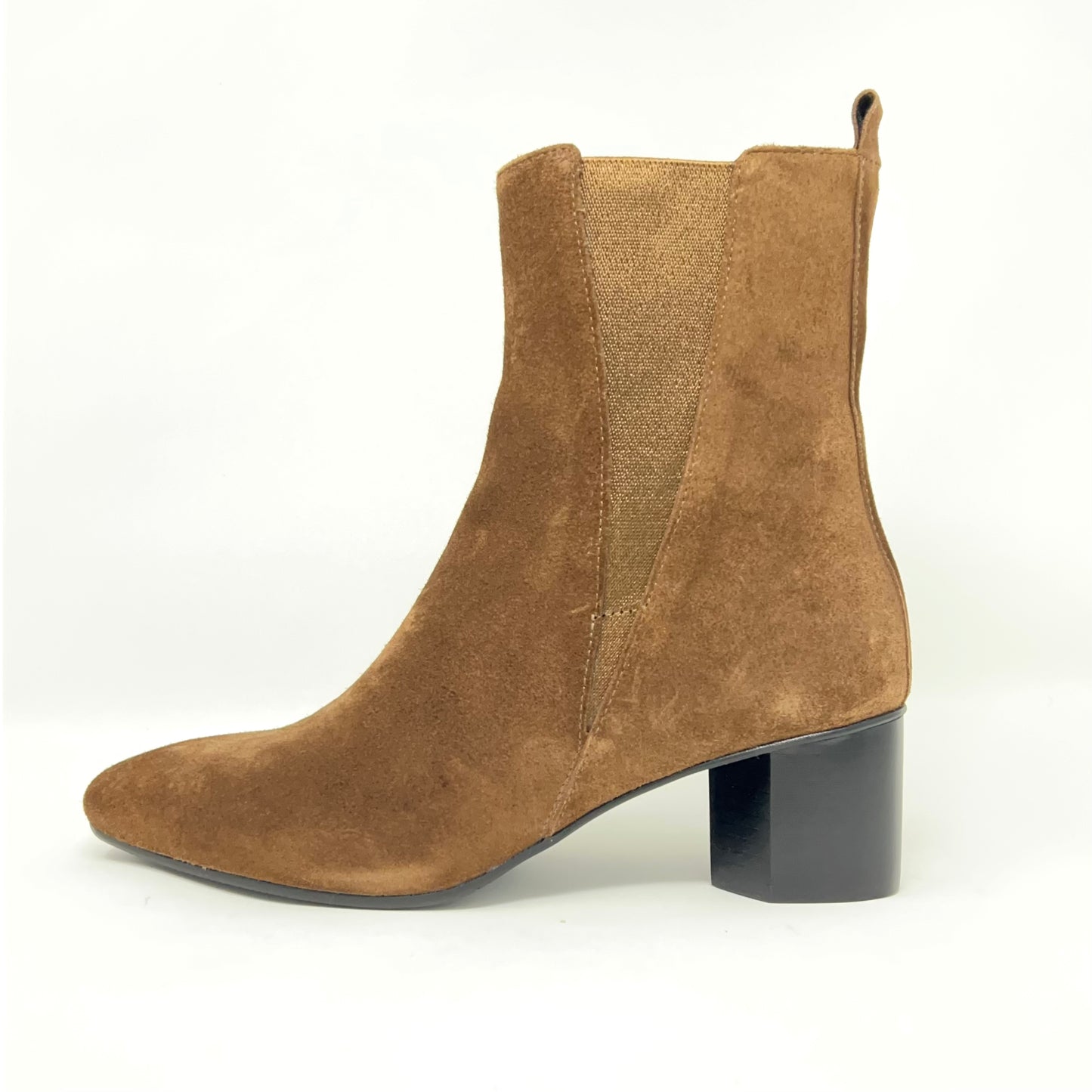 Chestnut Brown Suede Bootie