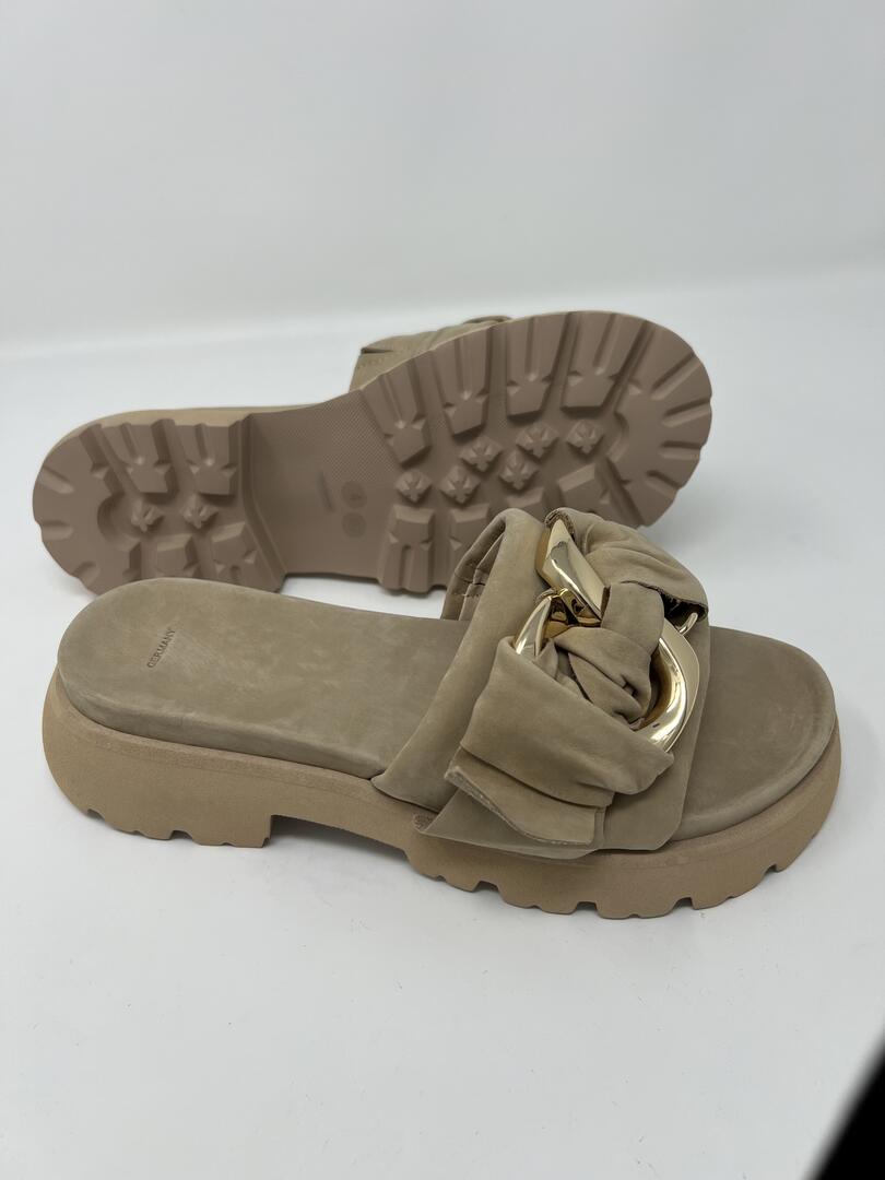Neutral Suede Sandal