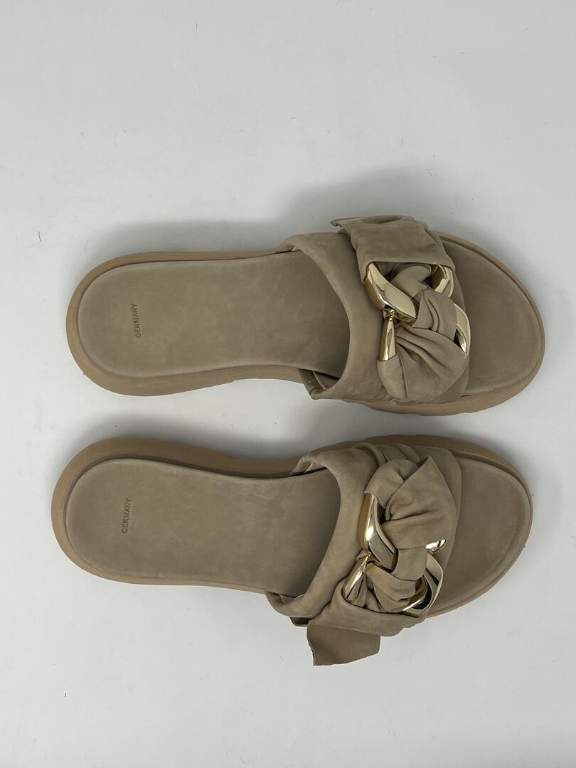 Neutral Suede Sandal
