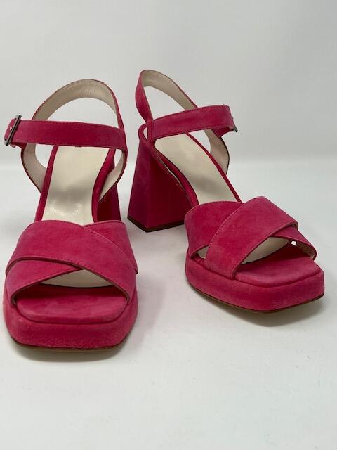Fuchsia Suede Heels