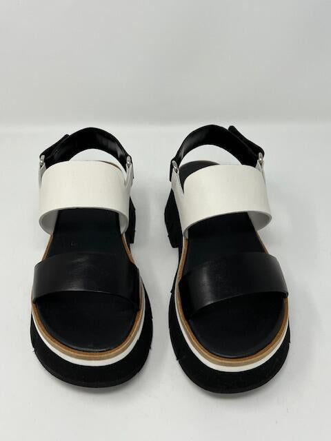 Black and White Sandals