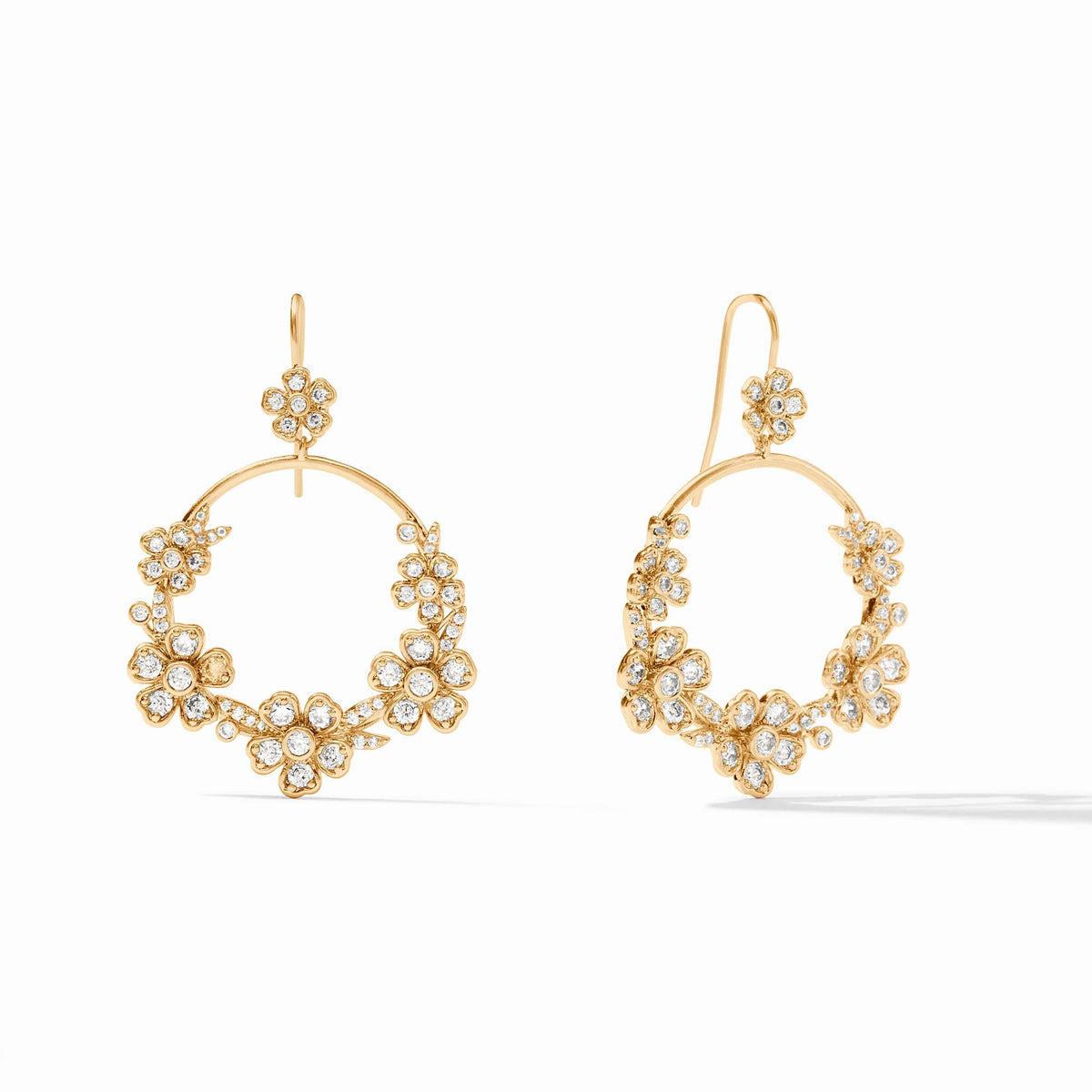 Gold Flower Earrings