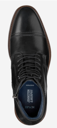 Black Cap Toe Zip Boot
