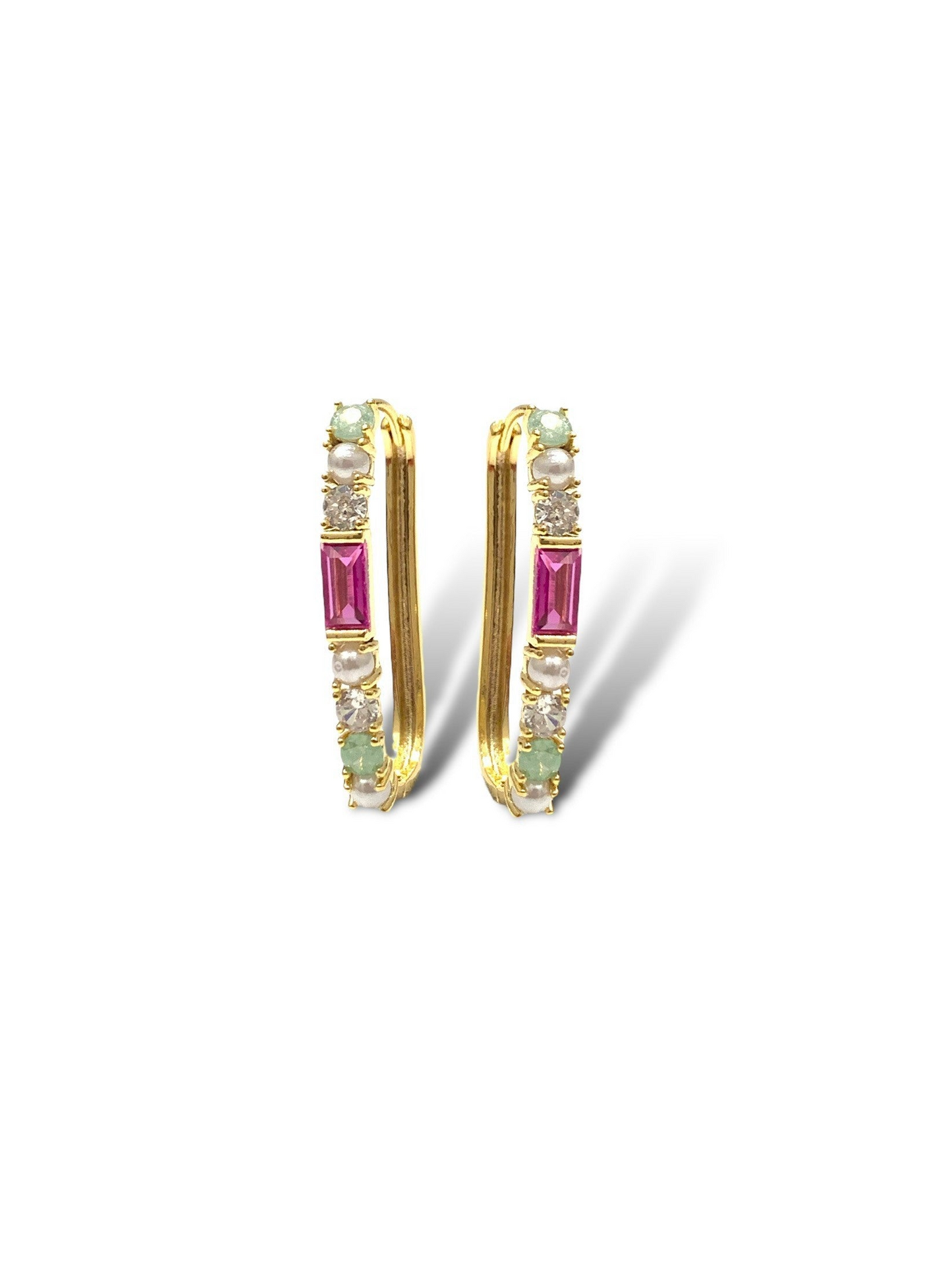 Bella Elongated Hoop Earrings