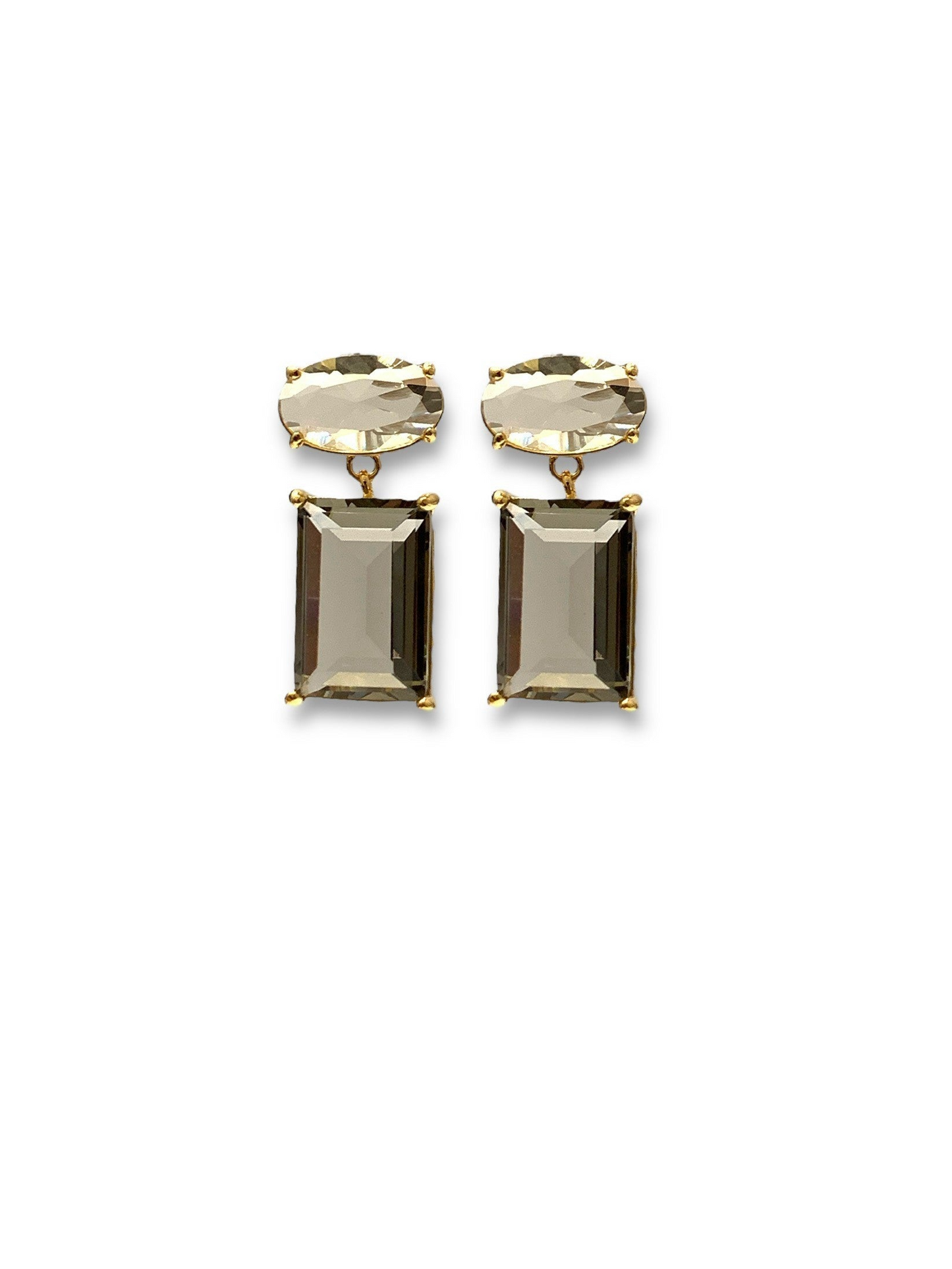 Athena Two Tier Drop Earring