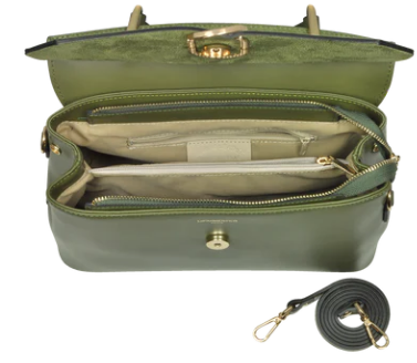 Handbag- Green Suede