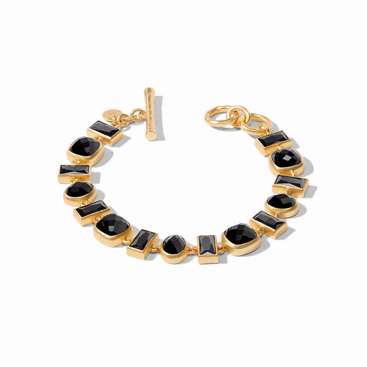 Antonia Tennis Bracelet-Obsidian Black