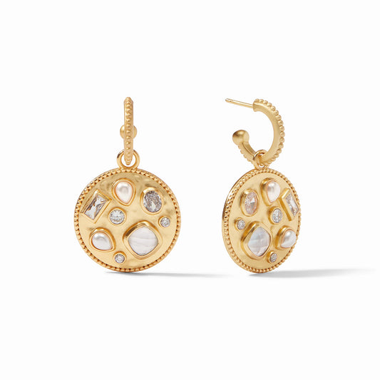 Antonia Mosaic Hoop & Charm Earring