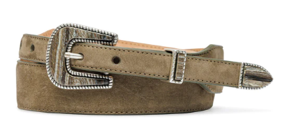 Nubuck Calf Belt Sage