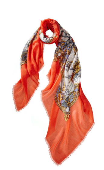 Tassels Scarf - Persimmon