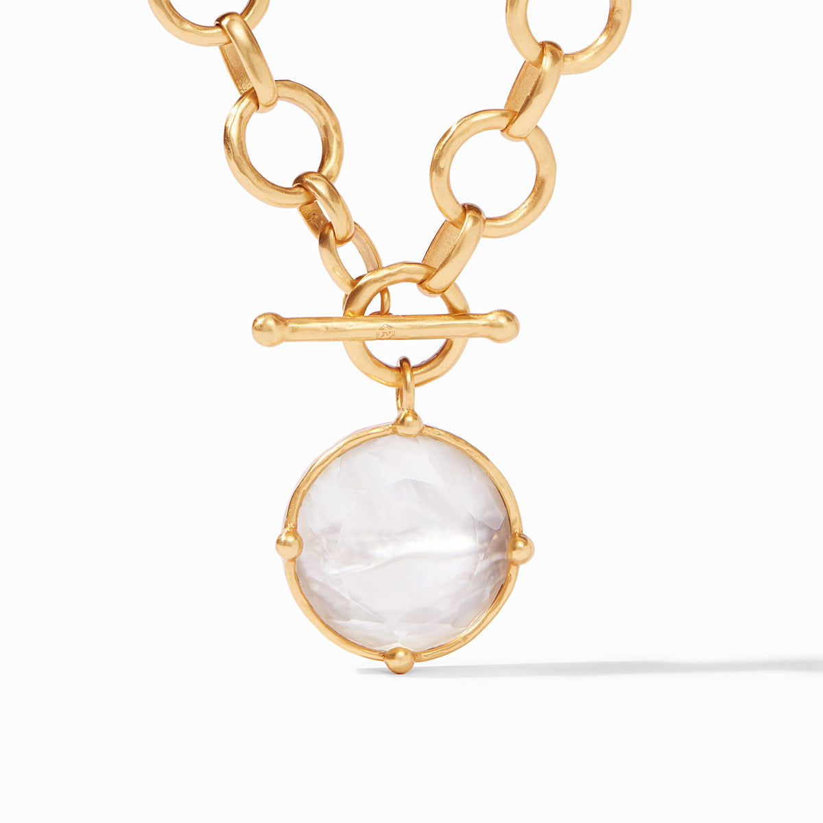 Honeybee Statement Necklace-Iridescent Clear Crystal