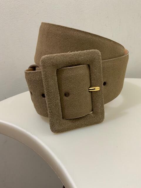 Light Brown Suede Belt