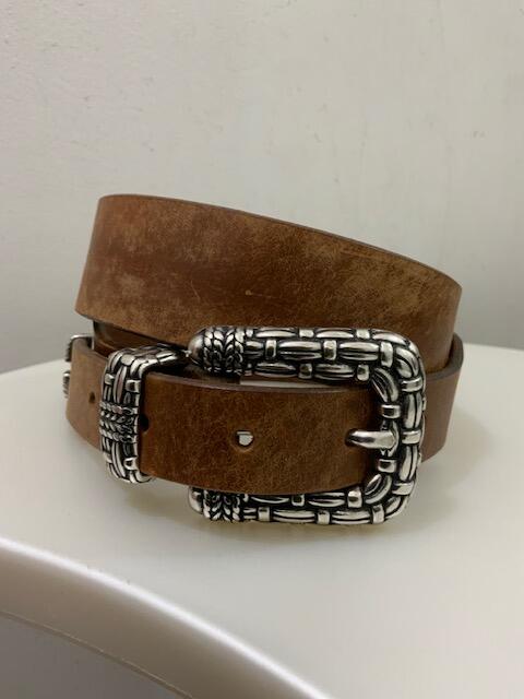 Brown Suede Belt