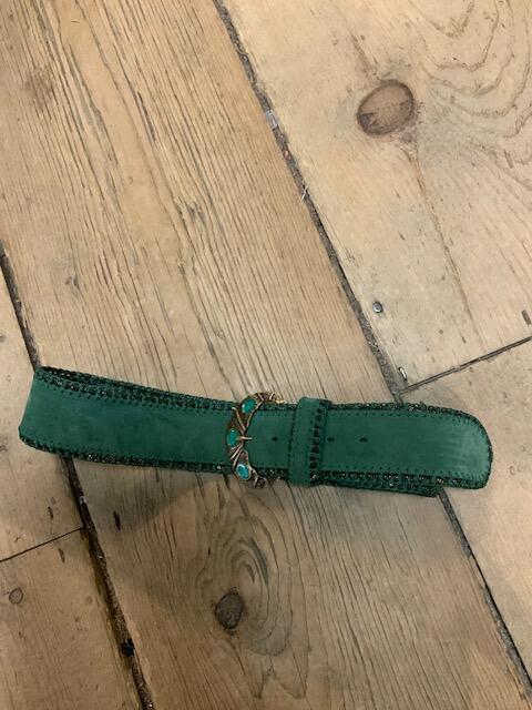 Calfskin Dark Green Belt