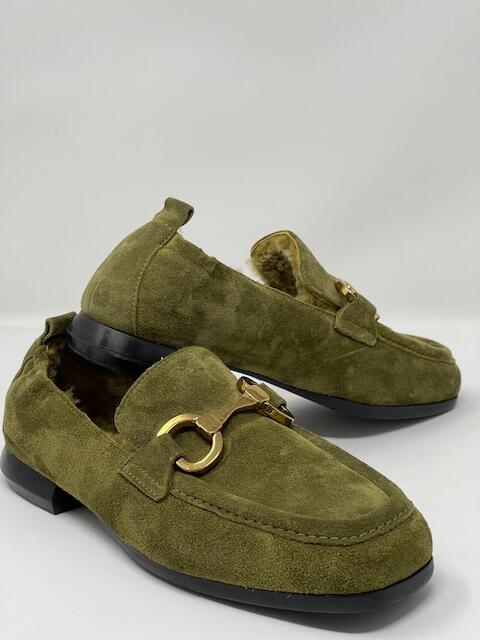 Moss Green Loafers