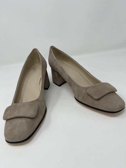 Taupe Suede Heels