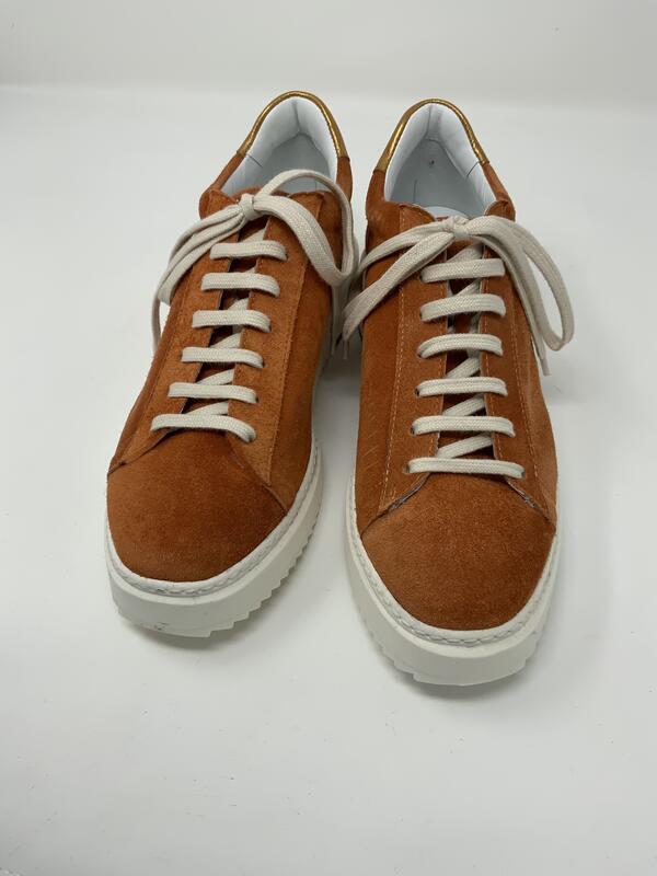 Apricot Suede Sneakers