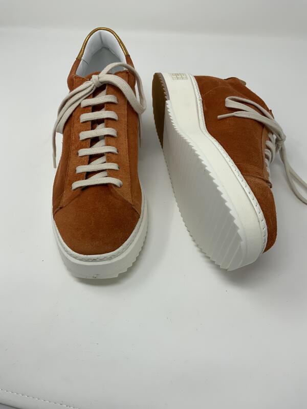 Apricot Suede Sneakers