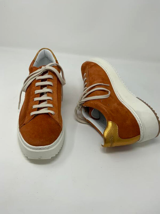 Apricot Suede Sneakers