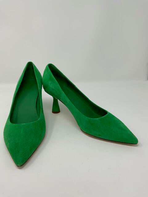 Green Suede Heel