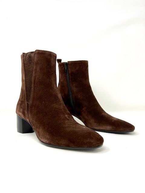 Dark Brown Suede Bootie