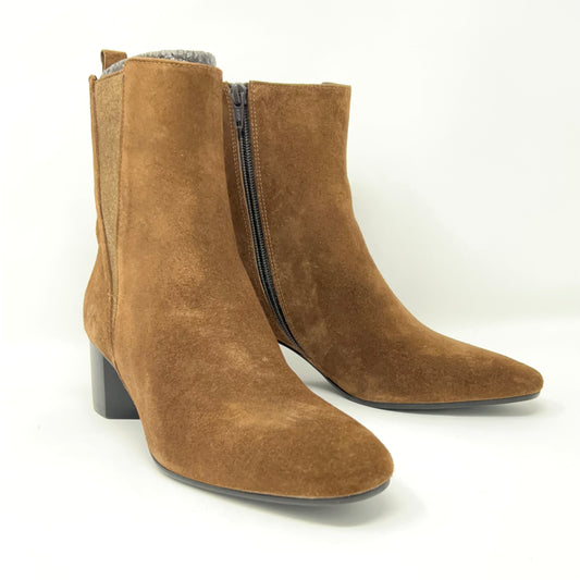 Chestnut Brown Suede Bootie