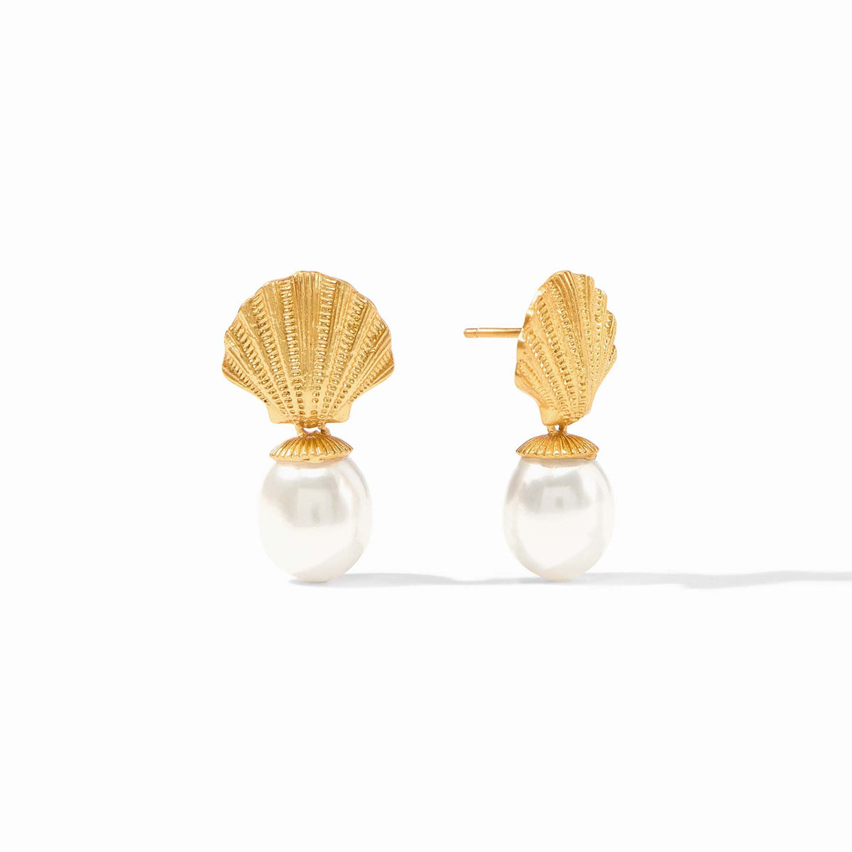 Shell and Pearl Earrings