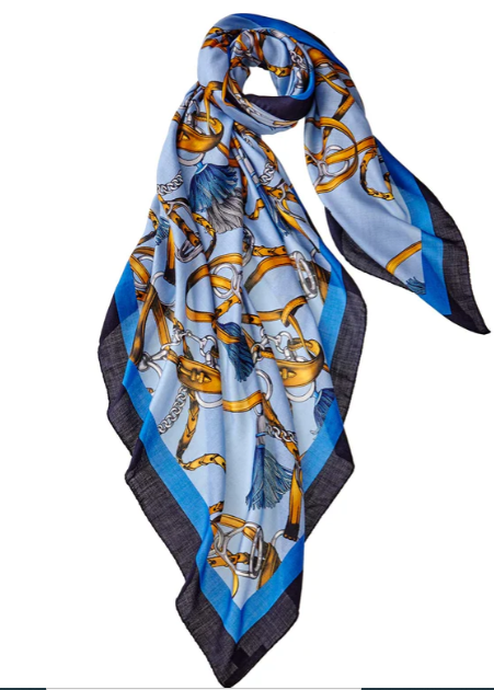 Grande Firenze Scarf - Azure