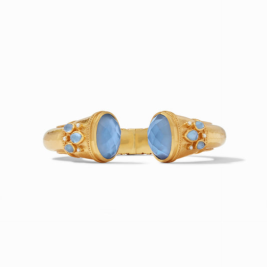 Cannes Cuff Chalcedony Blue