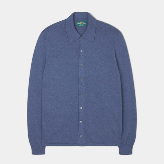 MEN'S LONG SLEEVE SHIRT IN INDIGO